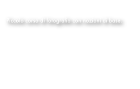 L’ABC della fotografia

Piccolo corso di fotografia con nozioni di base.

1. Tempi/diaframmi/ISO/temperatura colore
2. Le regole della composizione
3. Autofocus/Esposizione/Jpeg/Raw ecc..
4. Le proporzioni Auree e la regola dei Terzi
5. Il Fotoritocco  (Livelli)
6. Il Fotoritocco  (Taglierina)
7.
8.